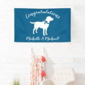 Labrador Dog Baby shower Blue Boy Lab Spandoek (Insitu)