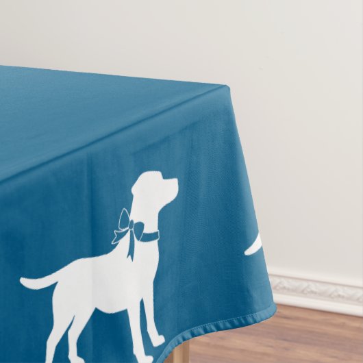 Labrador Dog Baby shower Blue Boy Lab Tafelkleed (Voorbeeld)