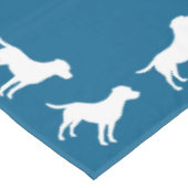 Labrador Dog Baby shower Blue Boy Lab Tafelkleed (Gekanteld)