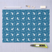 Labrador Dog Baby shower Blue Boy Lab Tissuepapier (Craft)