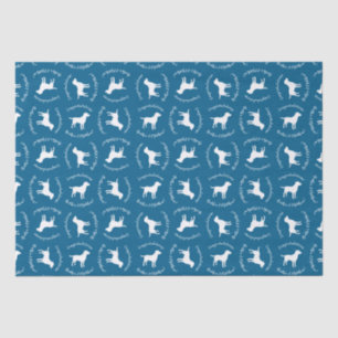 Labrador Dog Baby shower Blue Boy Lab Tissuepapier