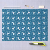 Labrador Dog Baby shower Blue Boy Lab Tissuepapier (Craft)