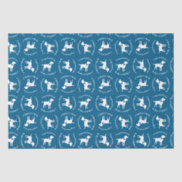 Labrador Dog Baby shower Blue Boy Lab Tissuepapier