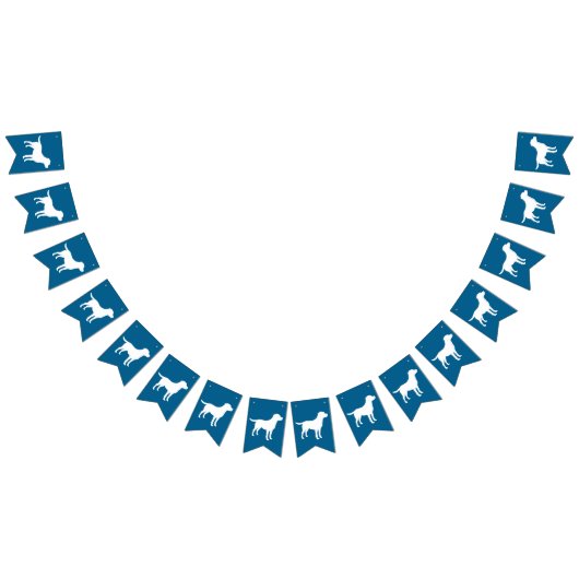 Labrador Dog Baby shower Blue Boy Lab Vlaggetjes (Alle)