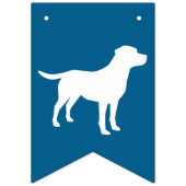 Labrador Dog Baby shower Blue Boy Lab Vlaggetjes (Eerste vlag)