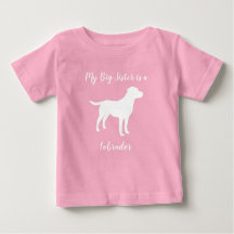 Labrador Dog Baby shower Girl Lab Roze