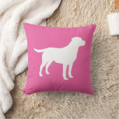 Labrador Dog Baby shower Girl Lab Roze Kussen (Deken)