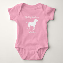 Labrador Dog Baby shower Girl Lab Roze