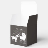 Labrador Dog Baby shower Lab Gray Gender Neutral Bedankdoosjes (Geopend)