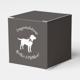 Labrador Dog Baby shower Lab Gray Gender Neutral Bedankdoosjes