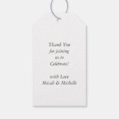 Labrador Dog Baby shower Lab Gray Gender Neutral Cadeaulabel (Achterkant)