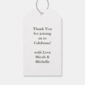 Labrador Dog Baby shower Lab Gray Gender Neutral Cadeaulabel (Achterkant)