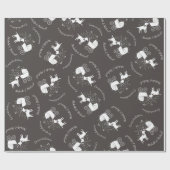 Labrador Dog Baby shower Lab Gray Gender Neutral Cadeaupapier (Vlak)