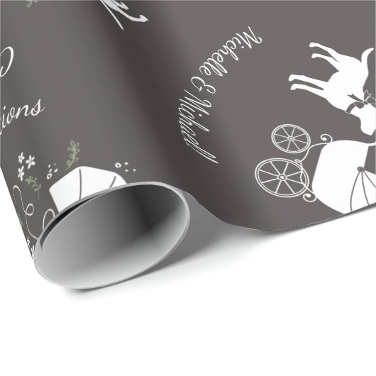 Labrador Dog Baby shower Lab Gray Gender Neutral Cadeaupapier (Rol Hoek)