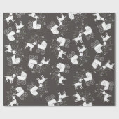 Labrador Dog Baby shower Lab Gray Gender Neutral Cadeaupapier (Vlak)