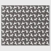 Labrador Dog Baby shower Lab Gray Gender Neutral Cadeaupapier (Vlak)
