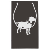 Labrador Dog Baby shower Lab Gray Gender Neutral Klein Cadeauzakje (Achterkant)