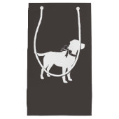 Labrador Dog Baby shower Lab Gray Gender Neutral Klein Cadeauzakje (Voorkant)