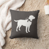 Labrador Dog Baby shower Lab Gray Gender Neutral Kussen (Deken)