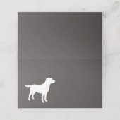 Labrador Dog Baby shower Lab Gray Gender Neutral Plaatskaartje (Buitenkant ongevouwen)