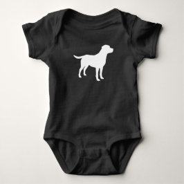 Labrador Dog Baby shower Lab Gray Gender Neutral Romper
