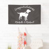 Labrador Dog Baby shower Lab Gray Gender Neutral Spandoek (Insitu)