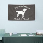 Labrador Dog Baby shower Lab Gray Gender Neutral Spandoek (Beurs)