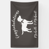 Labrador Dog Baby shower Lab Gray Gender Neutral Spandoek (Verticaal)