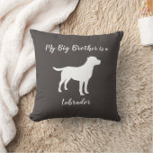Labrador Dog Baby shower Lab Gray Gender Neutral T Kussen (Deken)