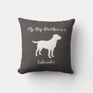 Labrador Dog Baby shower Lab Gray Gender Neutral T Kussen