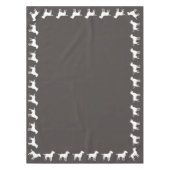 Labrador Dog Baby shower Lab Gray Gender Neutral Tafelkleed (Voorkant)