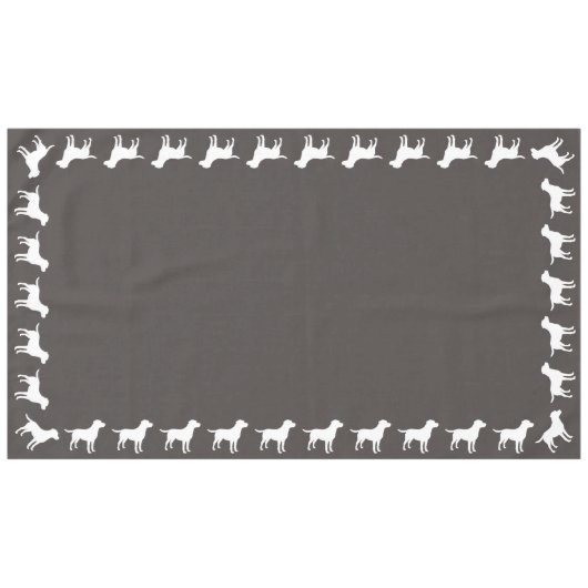 Labrador Dog Baby shower Lab Gray Gender Neutral Tafelkleed (Voorkant (Horizontaal))