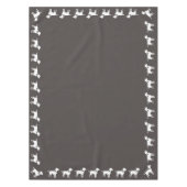 Labrador Dog Baby shower Lab Gray Gender Neutral Tafelkleed (Voorkant)