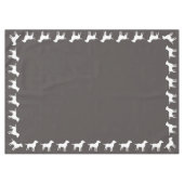 Labrador Dog Baby shower Lab Gray Gender Neutral Tafelkleed (Voorkant (Horizontaal))