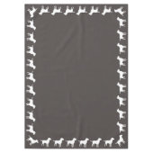 Labrador Dog Baby shower Lab Gray Gender Neutral Tafelkleed (Voorkant)