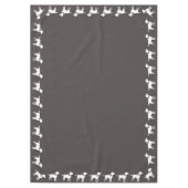 Labrador Dog Baby shower Lab Gray Gender Neutral Tafelkleed (Voorkant)