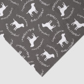Labrador Dog Baby shower Lab Gray Gender Neutral Tissuepapier (Detail)
