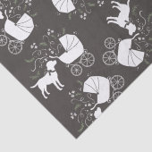 Labrador Dog Baby shower Lab Gray Gender Neutral Tissuepapier (Detail)