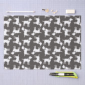 Labrador Dog Baby shower Lab Gray Gender Neutral Tissuepapier (Craft)