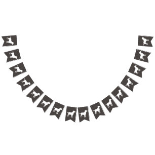 Labrador Dog Baby shower Lab Gray Gender Neutral Vlaggetjes