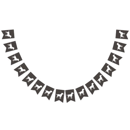 Labrador Dog Baby shower Lab Gray Gender Neutral Vlaggetjes (Alle)