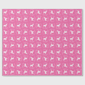 Labrador Dog Baby shower Pink Girl Lab Cadeaupapier (Vlak)