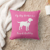 Labrador Dog Baby shower Pink Girl Lab Kussen (Deken)