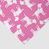 Labrador Dog Baby shower Pink Girl Lab Tissuepapier (Detail)