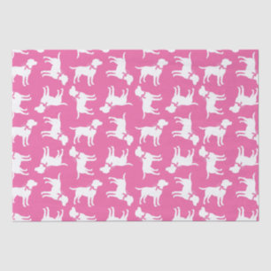 Labrador Dog Baby shower Pink Girl Lab Tissuepapier