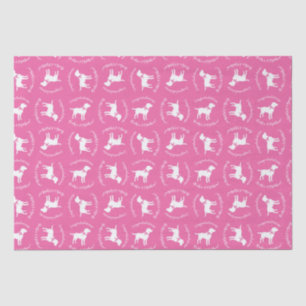 Labrador Dog Baby shower Pink Girl Lab Tissuepapier
