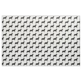 Labrador Dog Black en White Pattern Stof (Yard (91,4 cm))