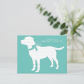 Labrador Dog Black Lab Puppy Bedankkaart (Staand voorkant)