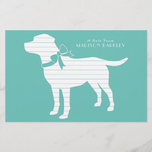 Labrador Dog Black Lab Puppy Briefpapier (Voorkant)