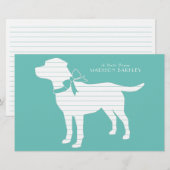 Labrador Dog Black Lab Puppy Briefpapier (Voorkant / Achterkant)